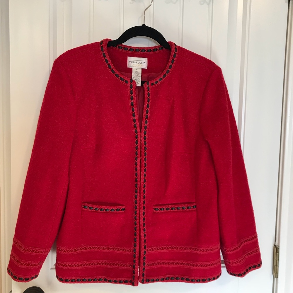 Wool blend jacket by Victor Costa